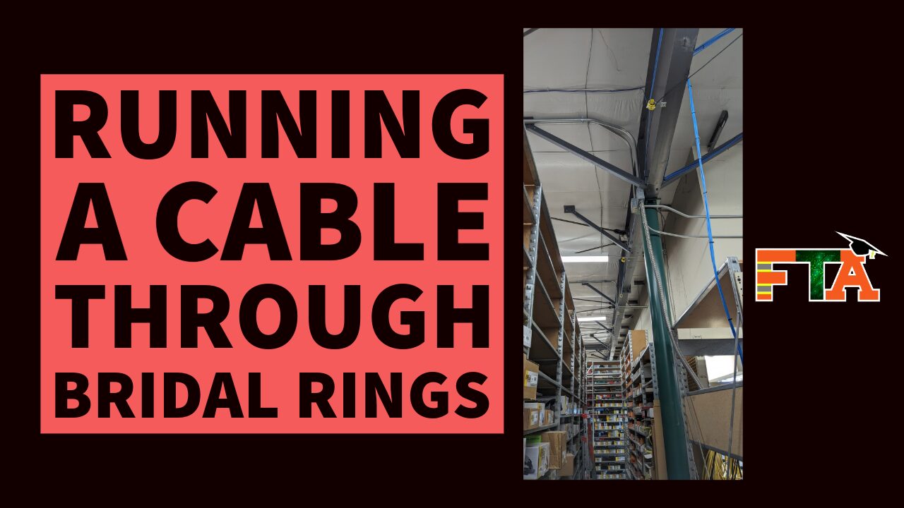 Running Cables Through Bridal Rings or J-Hooks | Service Call Example ...