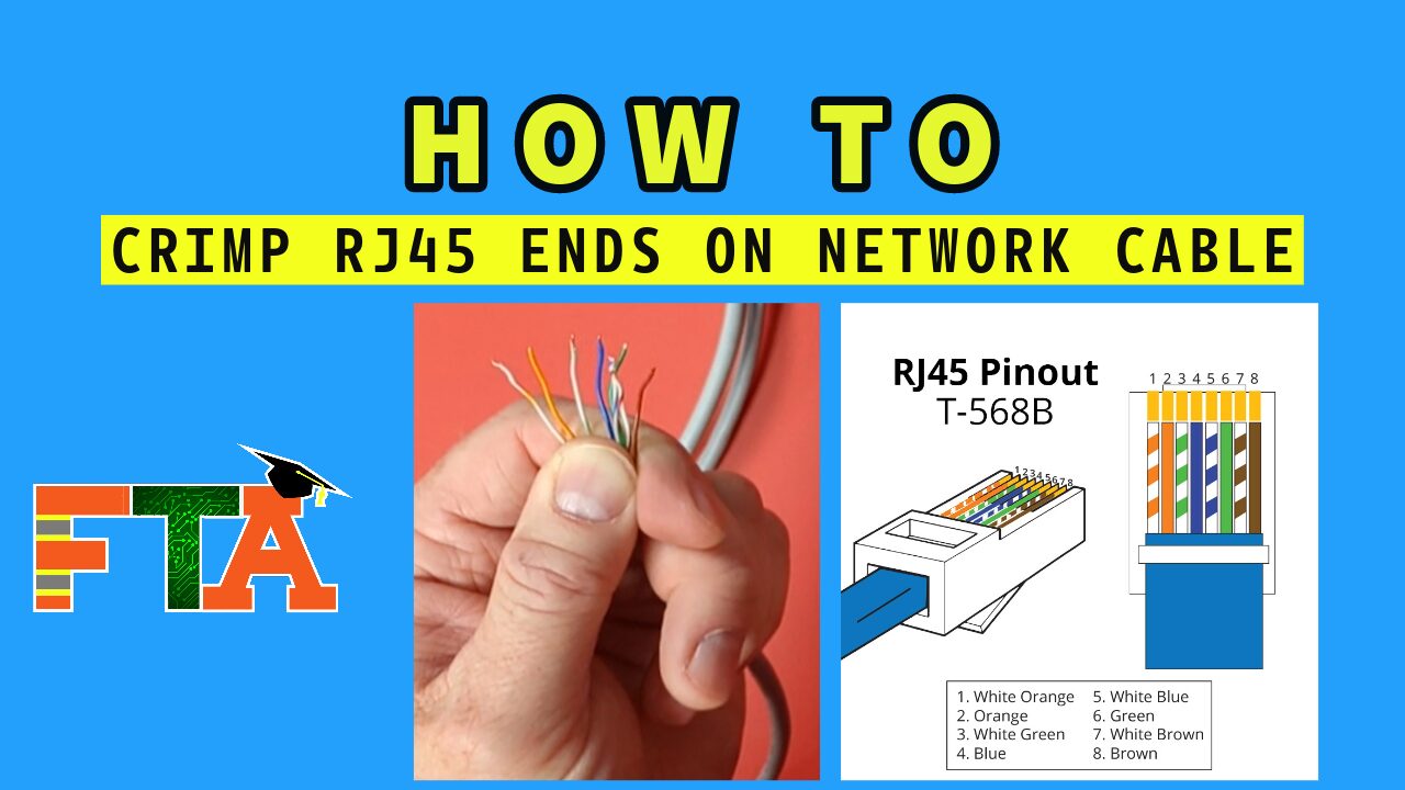 Simple Tips to Crimp RJ45 End on Network Cable Version 1 | How to Put ...