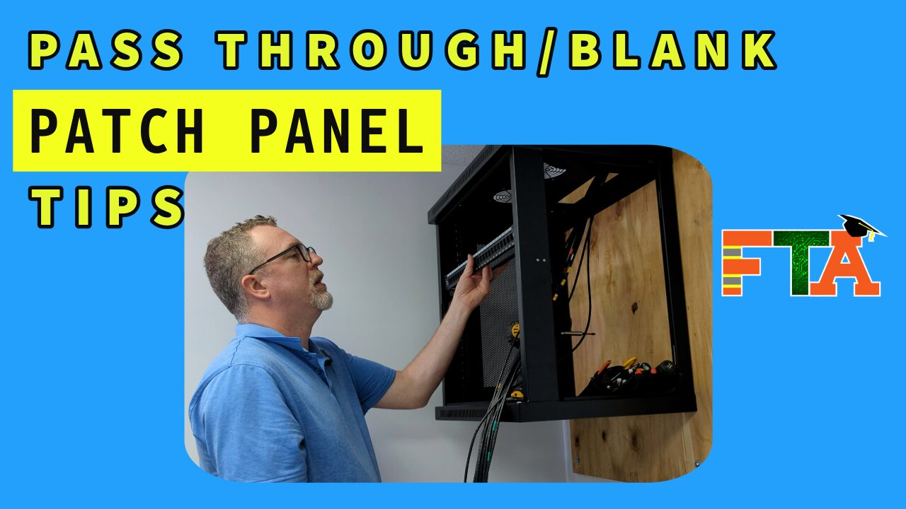 How To Install a Blank Patch Panel PassThrough Patch Panel